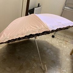 ジル・スチュアート　晴雨兼用傘　ピンク（内側・黒）