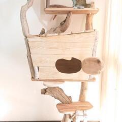 流木キャットタワー『森の古民家』
