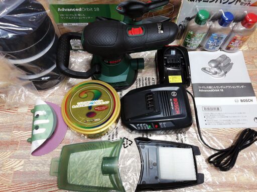 新品同様 BOSCH ランダムサンダー バッテリー 充電器 その他いろいろセットで