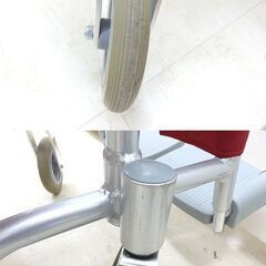 千歳市/恵庭市 幸和製作所 アルミ製 車いす S-15 ノーパンクタイヤ ハンドブレーキ付き 介護
