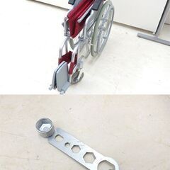 千歳市/恵庭市 幸和製作所 アルミ製 車いす S-15 ノーパンクタイヤ ハンドブレーキ付き 介護