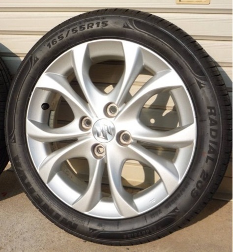 スズキ ソリオ 純正 アルミホイール 15×4.5J +45 4本セット