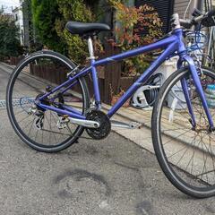 クロスバイク　コーダーブルーム rail　s2　紫
400mm 3✕8速　155〜170cm　狭山市引取限定　女性向き　完全整備車