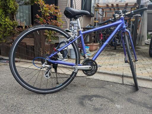 クロスバイク コーダーブルーム rail s2 紫400mm 3✕8速 155〜170cm 狭山市引取限定 女性向き 完全整備車