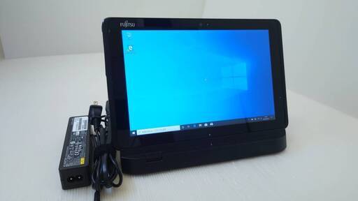 ★富士通 タブレットARROWS Tab Q507/PB 10.1型 Atom x5-Z8550 1.44GHz 4GB SSD64GB windows10 クレードル付属 ★