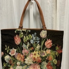 👜トートバッグ 花柄刺繍