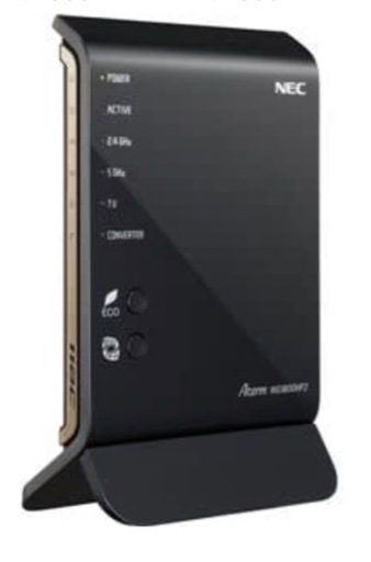 WiFiルーター　NEC AtermWG1800HP2 PA-WG1800HP2