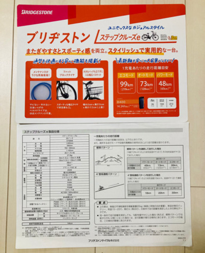 お譲りする方決まりました！電動自転車 ブリヂストン ステップクルーズe