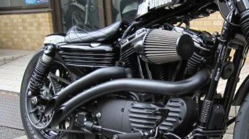 ハーレー　bassani ラジアルスイーパー フルエキマフラー　フォーティーエイト　スポーツスター