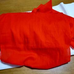 赤い布(綿、約35cm×約11メートル)