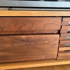 購入者決定しました　ウォールナット　タモ　テレビボード　150