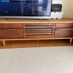 購入者決定しました　ウォールナット　タモ　テレビボード　150