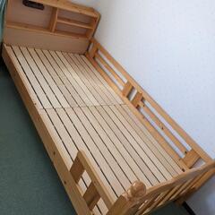 「済」子供用組立２段すのこベッドの上段だけ 内側200x98cm...