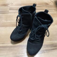 黒ブーツ　靴