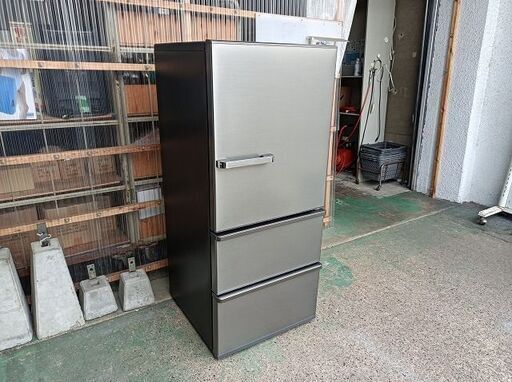 アクア　AQR-SV27G-S　３ドア冷蔵庫　シルバー色『中古良品』2017年
