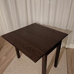 【無料】IKEA ダイニングテーブル BJURSTA 伸縮式