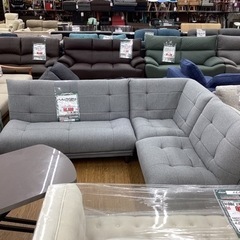 KK-16【新入荷 アウトレット】コーナーソファ3点セット グレー