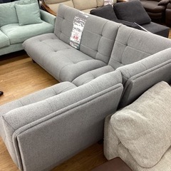 KK-16【新入荷　アウトレット】コーナーソファ3点セット　グレー