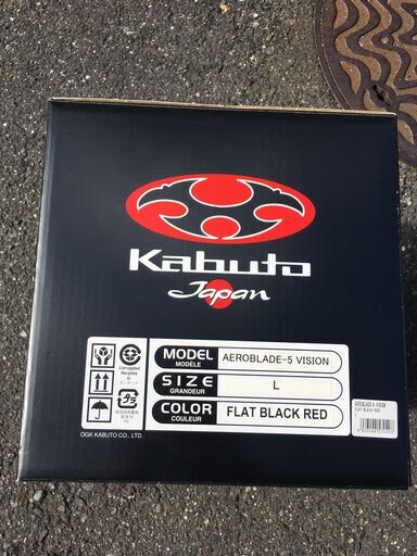 KABUTO　AEROBLADE-５　VISION　Lサイズ　カラー：FLAT BLACK RED