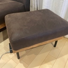 破格！期間限定　unico TREL(トレル) カバーリングソファ 3シーター　オットマン付き