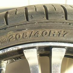 4本、タイヤは処分してください。17×7J+43 100-4Hホイール
