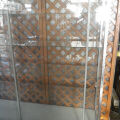 【配達可】 アルミフレーム ガラスショーケース 幅181 高さ183.5 5段 大型ショーケース ディスプレイケース