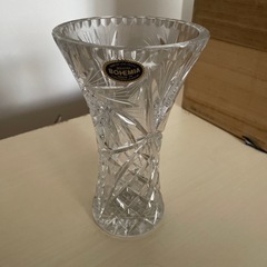 ボヘミア クリスタル 花瓶