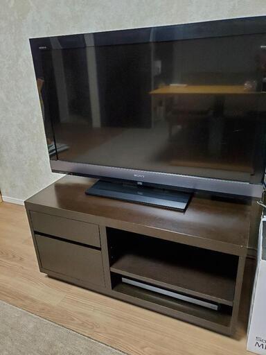 テレビボード　(木製、ダークブラウン)　大塚家具　テレビ台