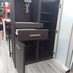 ★【レンジ台】キッチン収納  ［幅80cm］木目調  💳自社配送時🌟代引き可💳※現金、クレジット、スマホ決済対応※   