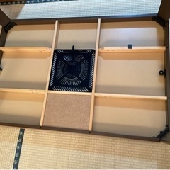 美品です、大きめ家具調こたつテーブル 花手毬120