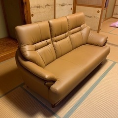 ソファー 3人掛けレザー】追記致します