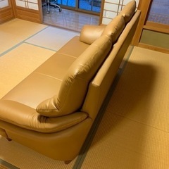 【ソファー　３人掛けレザー】追記致します