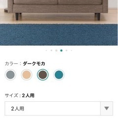 【お譲り相手決まりました】ニトリ 2人掛け CA10 DR-DMO ソファ【取りに来てください】