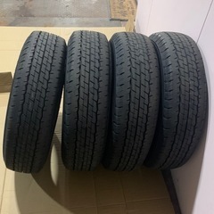 DUNLOP ハイエース純正タイヤ4本 新車外し 2022.11 ダンロップ