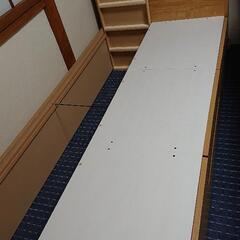 (お引き取り相手決定しました) ニトリ引き出し、収納付きシングルベッド&マットレス