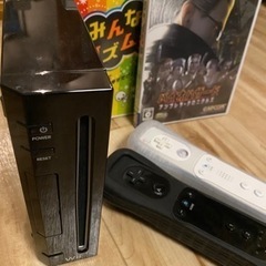 wii 本体　リモコン　ソフト2本付き