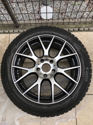 ピレリ245/45R18 スタッドレス&社外ホイール BMW5に着用