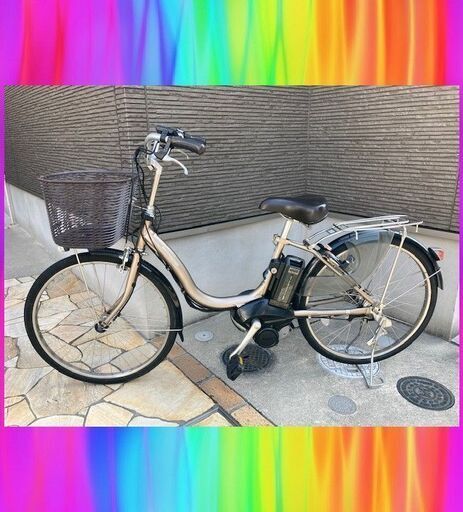 美車バッテリーほぼ新品！8.7Ah　ヤマハ　パスナチュラ　24インチ　 電動自転車　電動アシスト自転車　1163