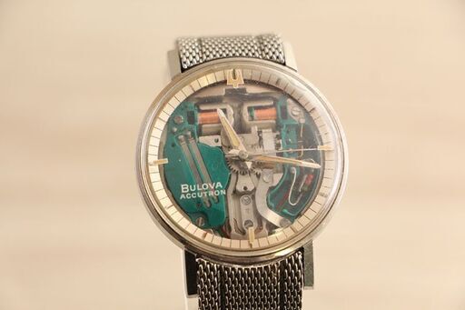 BULOVA ACCUTRON ブローバ　アキュトロン　スケルトン文字盤　時計 (P1518tykY)