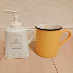 【美品】ママイクコ 陶器セット マグカップ ソープボトル
