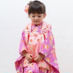 お正月　初詣　女の子　3歳　着物　フルセット♪（着物、被布、巾着...