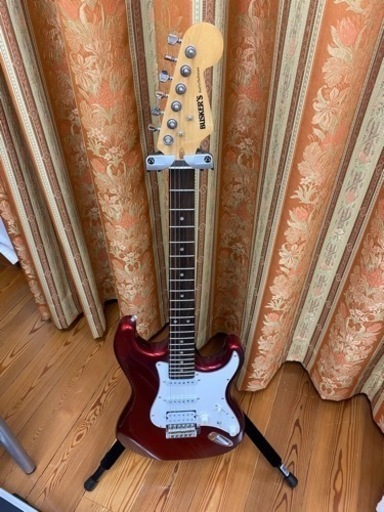 （お取引中） エレキギター BUSKER'S キャンディーアップルレッド 値下げ！