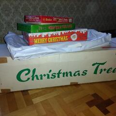 クリスマスツリー150cm（ライト、飾りも付き）