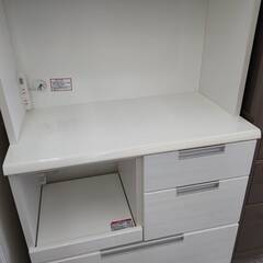 ★NITORI/DAHLIA/2面レンジボード/スリムタイプ/ホワイト/シンプル★