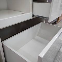 ★NITORI/DAHLIA/2面レンジボード/スリムタイプ/ホワイト/シンプル★