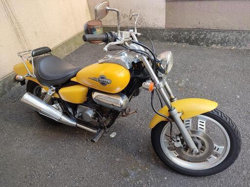 【売却済】希少！イエローのマグナ50！ボアアップ75cc不動車