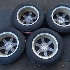 新品タイヤ+中古ホイール 165/70R14 GOODYEAR ICENAVI6 グッドイヤー アイスナビ6 スタッドレス 4本セット アクア ヴィッツ ポルテ等