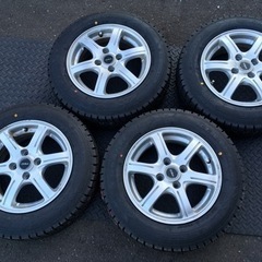 新品タイヤ+中古ホイール 165/70R14 GOODYEAR ICENAVI6 グッドイヤー アイスナビ6 スタッドレス 4本セット アクア ヴィッツ ポルテ等