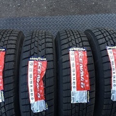 新品タイヤ+中古ホイール 165/70R14 GOODYEAR ICENAVI6 グッドイヤー アイスナビ6 スタッドレス 4本セット アクア ヴィッツ ポルテ等