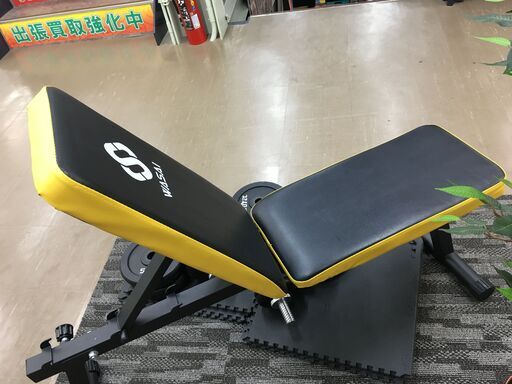 ワセイ: トレーニングベンチ＆アイワテック: ダンベルｾｯﾄ 中古品 